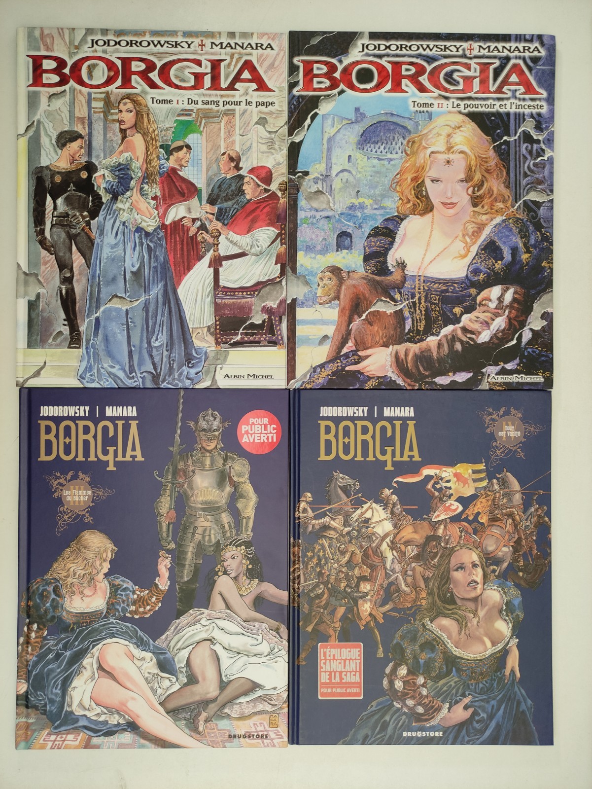 Borgia 1/4 Jodorowsky Manara Completa Francese Drugstore KZ-D3