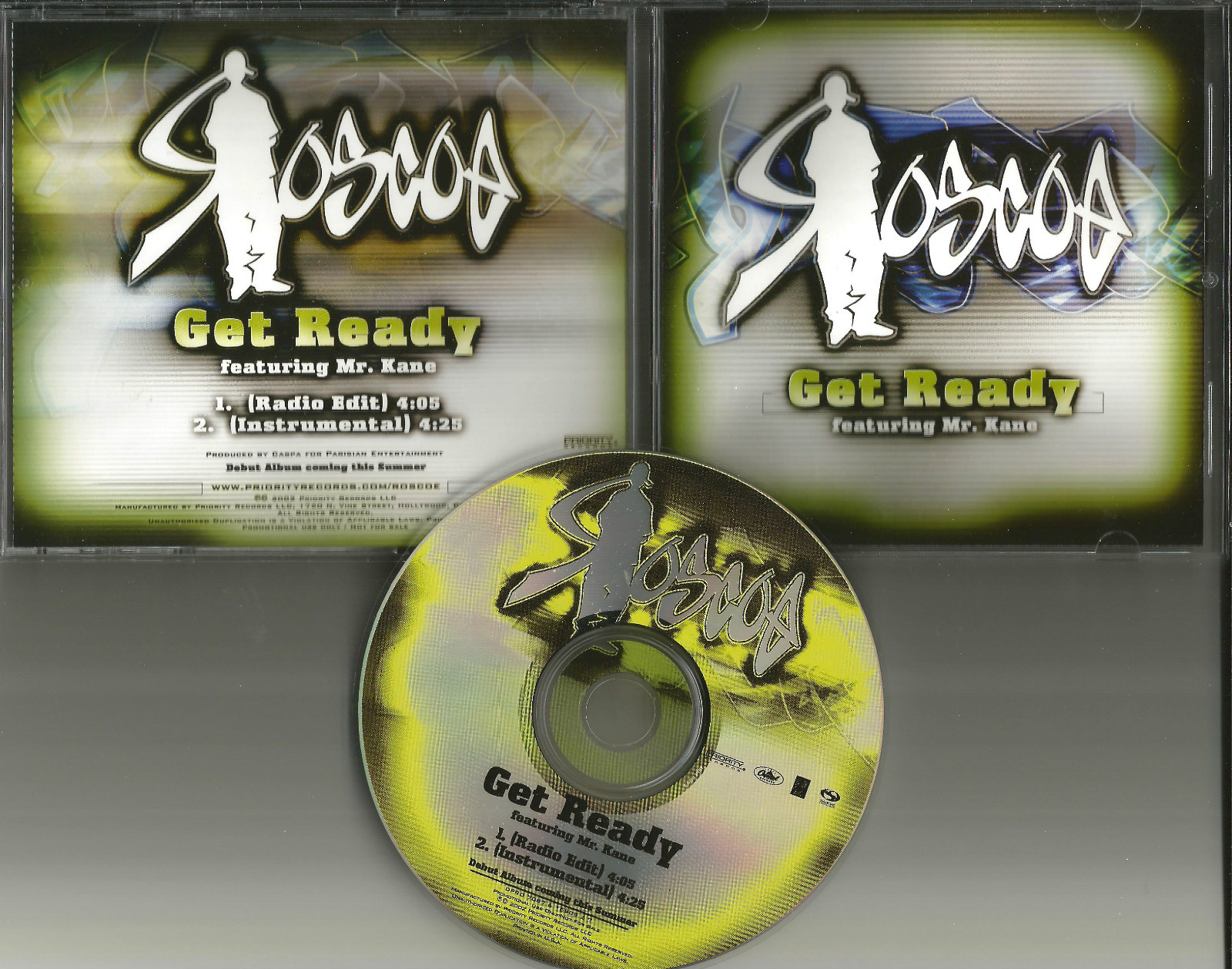 ROSCOE Get Ready w/ RADIO EDIT & INSTRUMENTAL PROMO DJ CD single Kurupt Brother