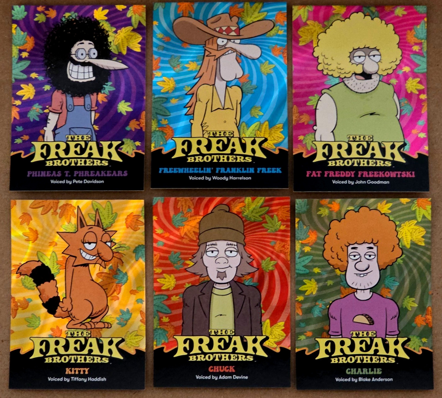 Cryptozoic The Fabulous Furry Freak Brothers set promozionale 6 carte P1 P2 P3 P4 P5 P6