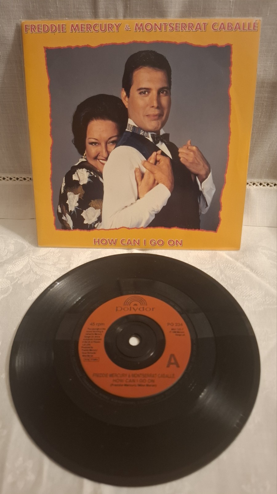 FREDDY MERCURY & MONTSERRAT CABALLé, HOW CAN I GO ON (PO234) 45giri UK1992 NM/NM