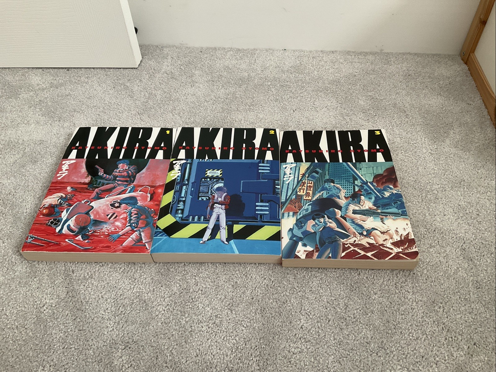 Lotto manga Akira vol 1-3 di Katsuhiro Otomo (serie Akira)