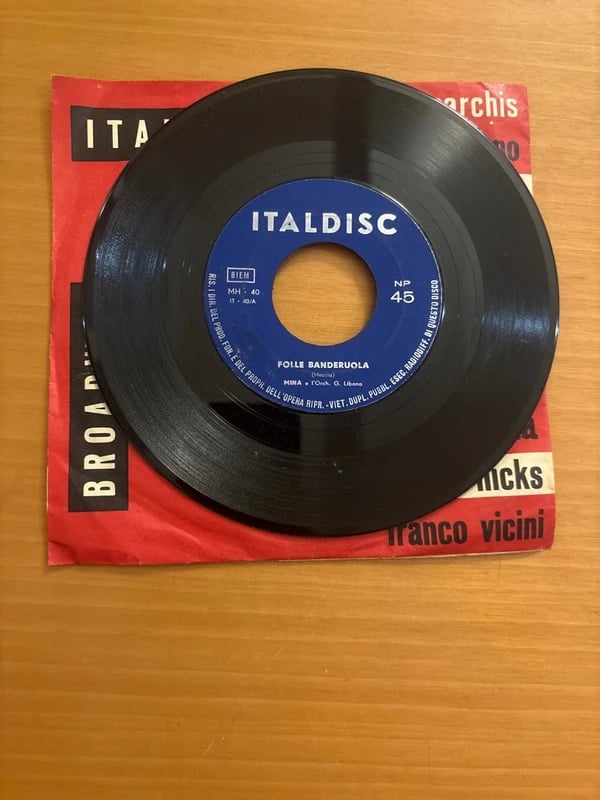Mina 45 giri italdisc