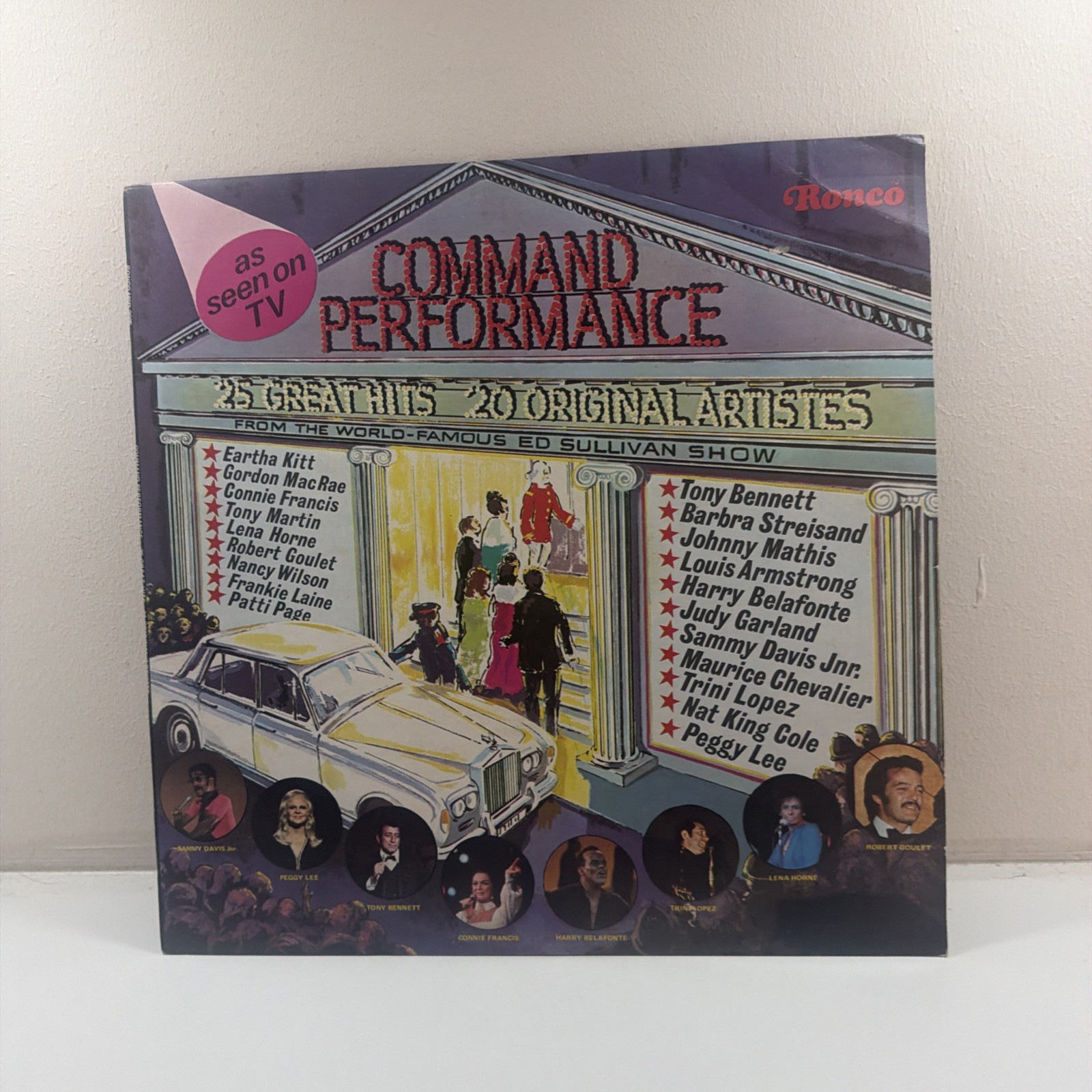 Command Performance 25 Great Hits Vinyl LP Ed Sullivan Show 1973 Ronco MSD 2005