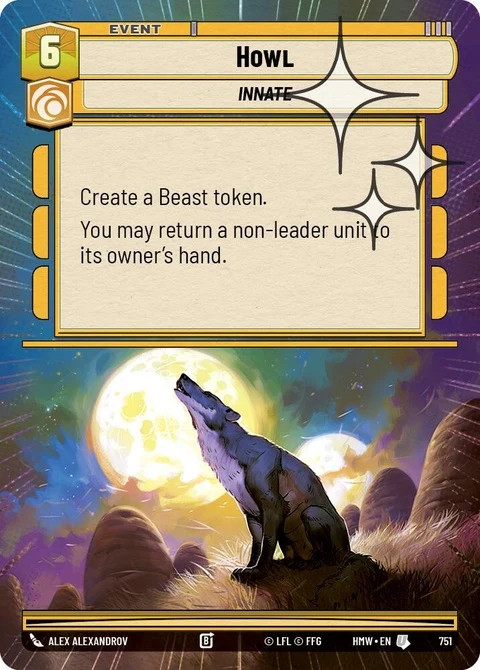 Star Wars Unlimited Homeworlds - Howl (751) - Hyperspace Foil