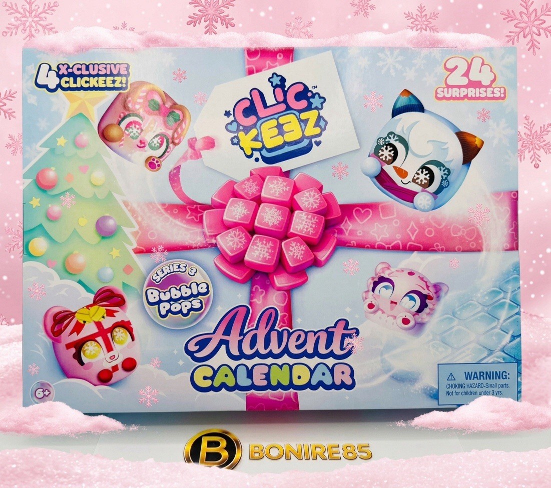 ClicKeez Serie 3 Bubble Pops Calendario Avvento Natale 2026 NUOVO ESCLUSIVO