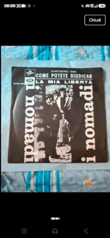 Vinile 45 guri dei Nomadi