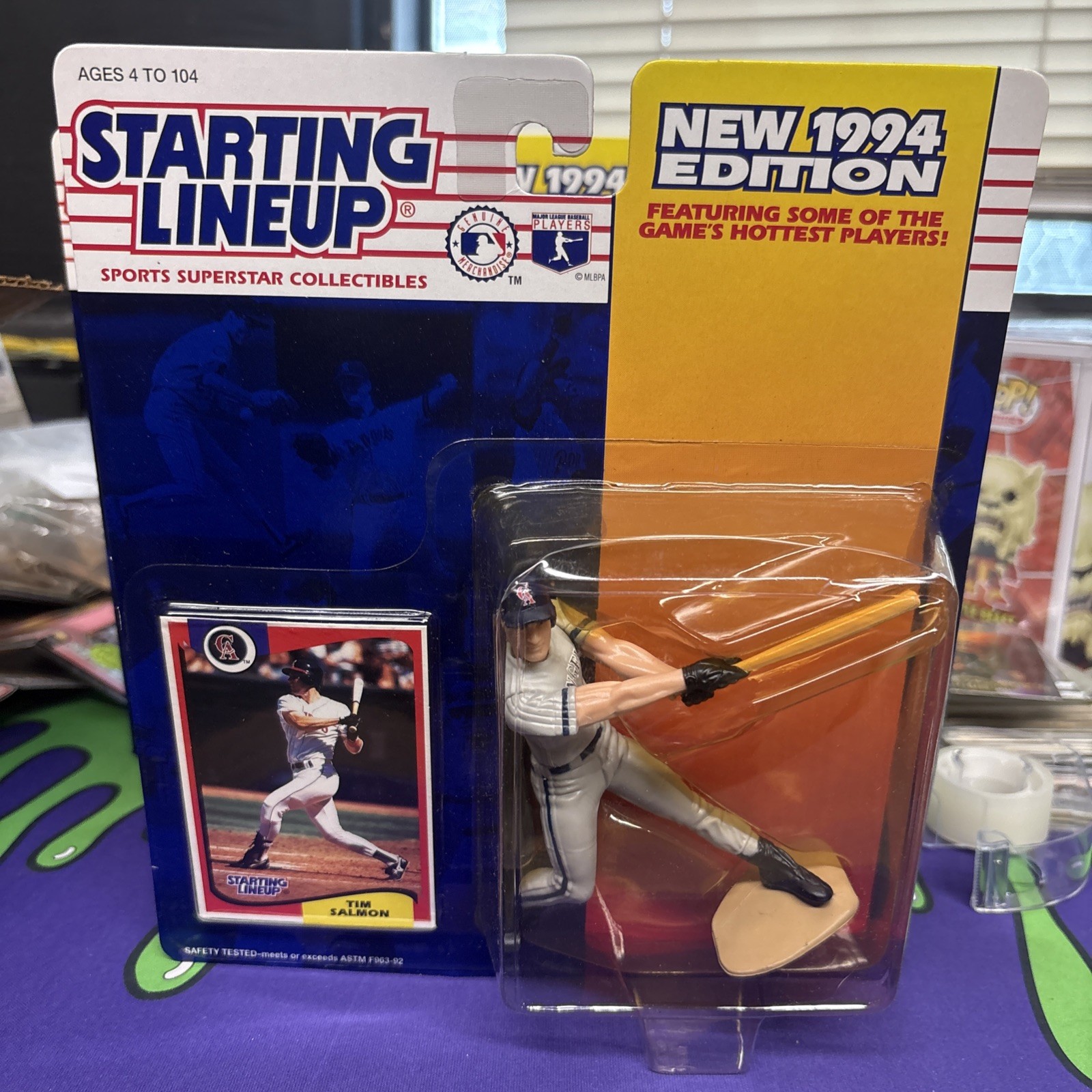 1994 Tim Salmon California Angels Starting Lineup NEW  /w Card MLB baseball