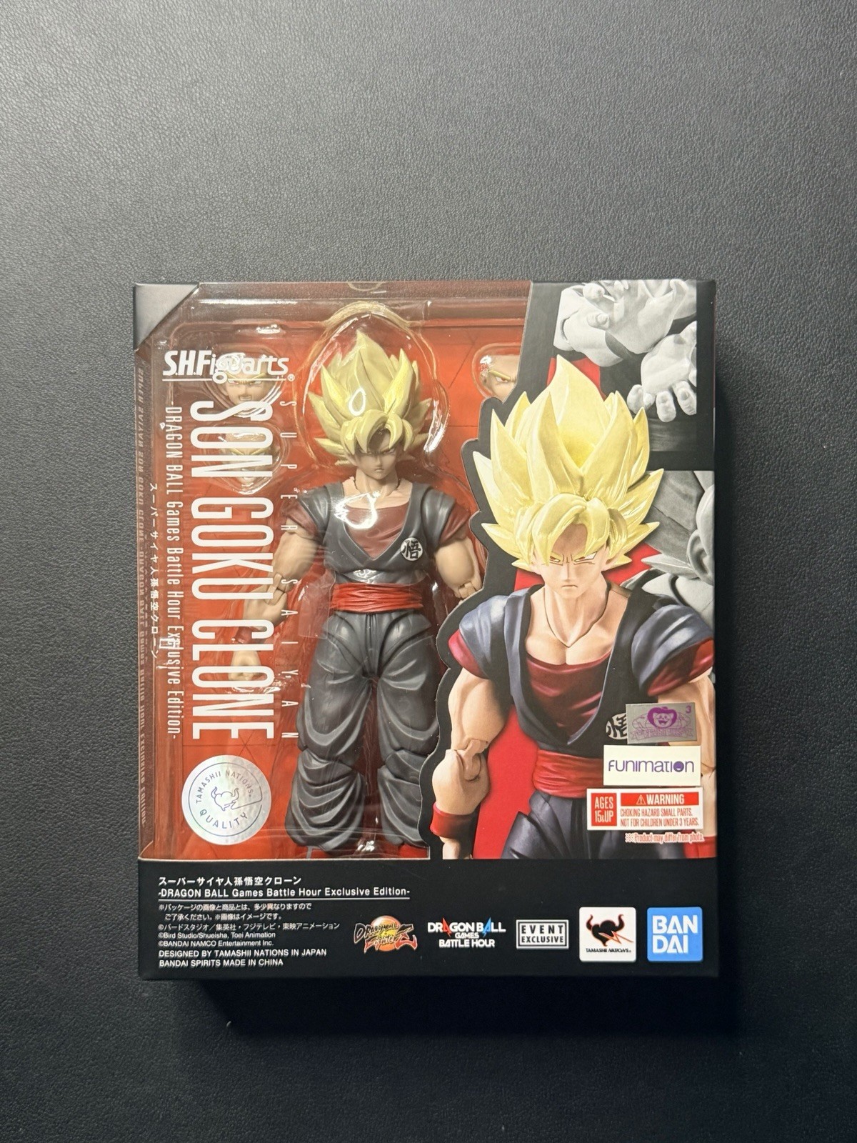 SH Figuarts Super Saiyan Son Goku Clone DB Battle Hour Edizione Esclusiva 2022