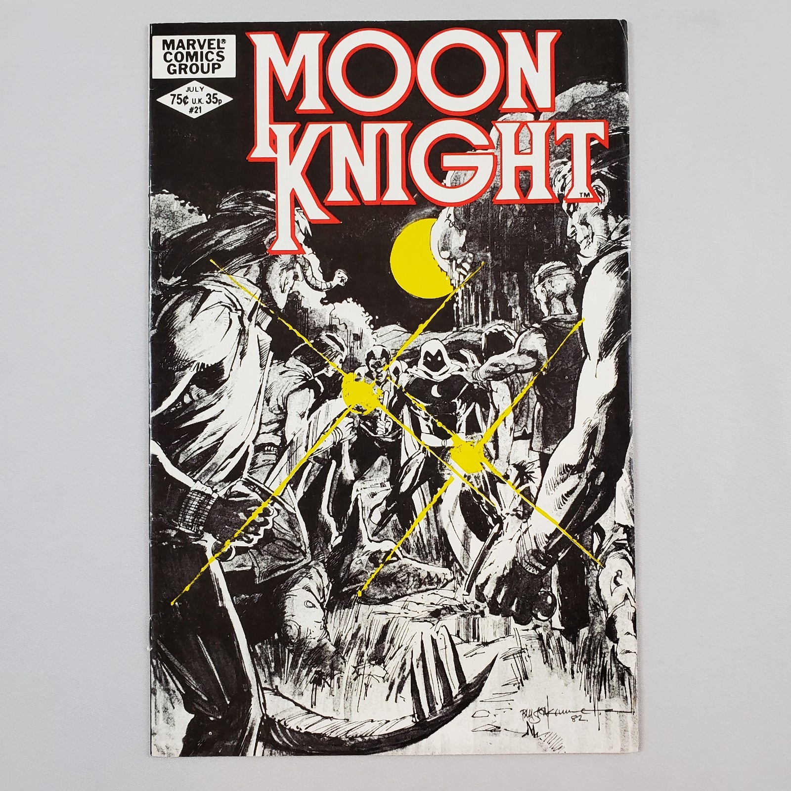 Moon Knight #21 Jul 1982 Marvel Comics FN/VF 7.0 Brother Voodoo Moench Alcazar