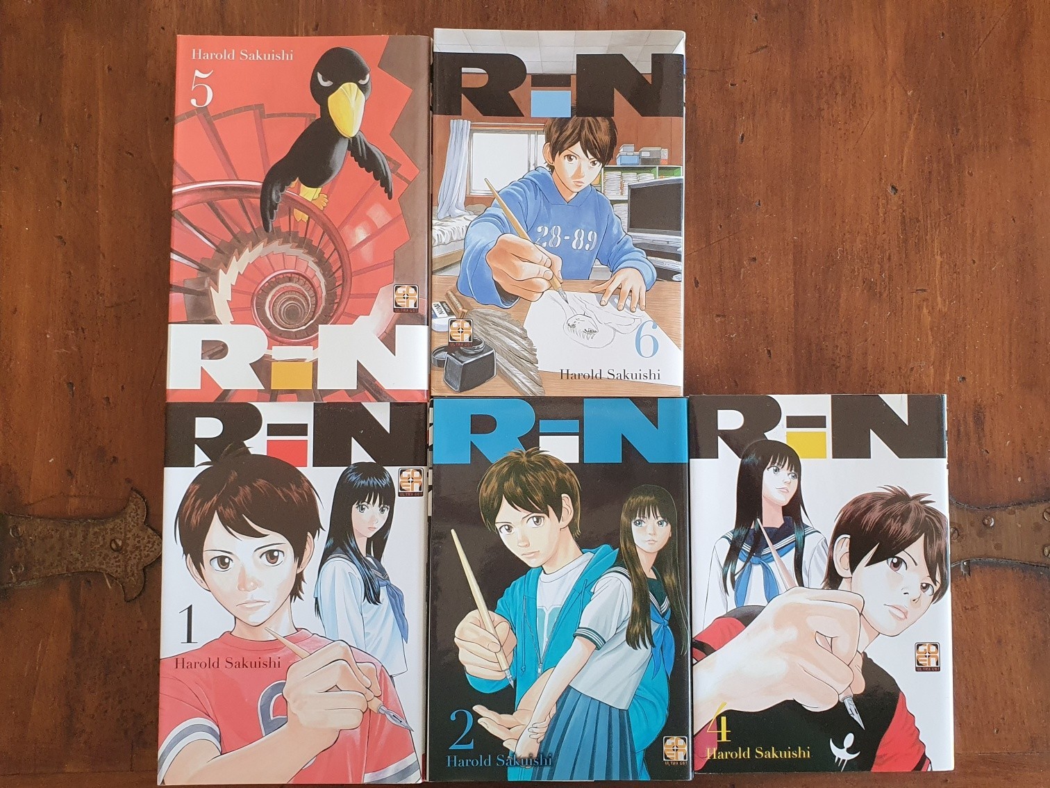 Manga RIN - volumi 1-2-4-5-6 - Harold Sakuishi