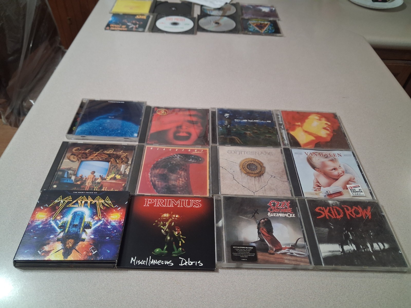 metal/alt rock cd lot/12 def leppard,Ozzy,Skid Row,Blackfoot,Primus,Hooters,Jimi