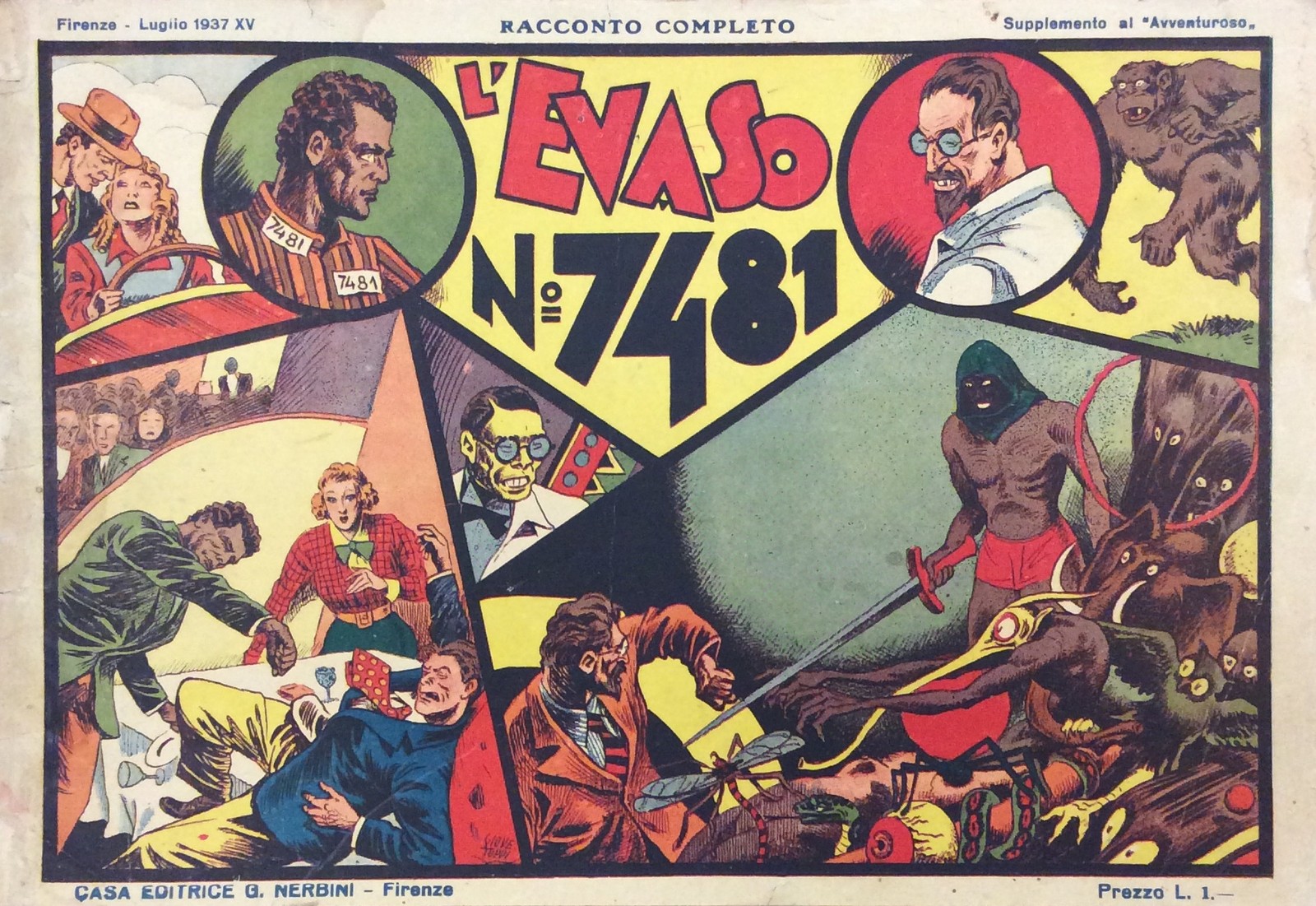 Fumetto - TOPPI Giove - L'EVASO N. 7481.
