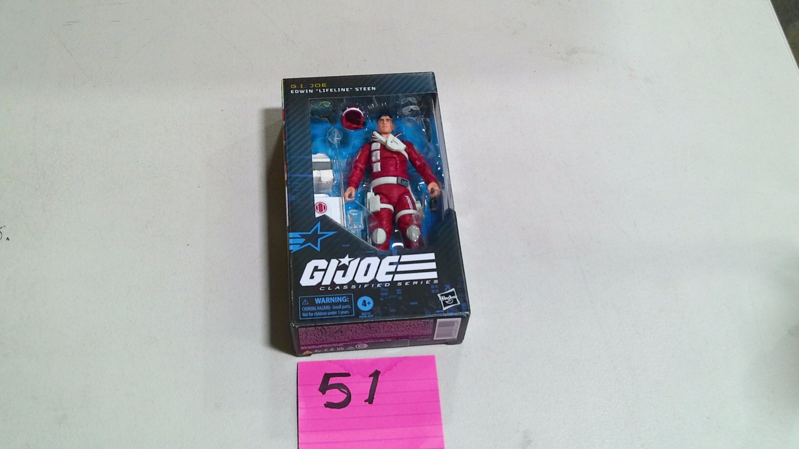 G.I. Joe Edwin 'Lifeline' Steen 1:12 Action Figure Hasbro Giocattolo in Scatola Rosso Nuovo