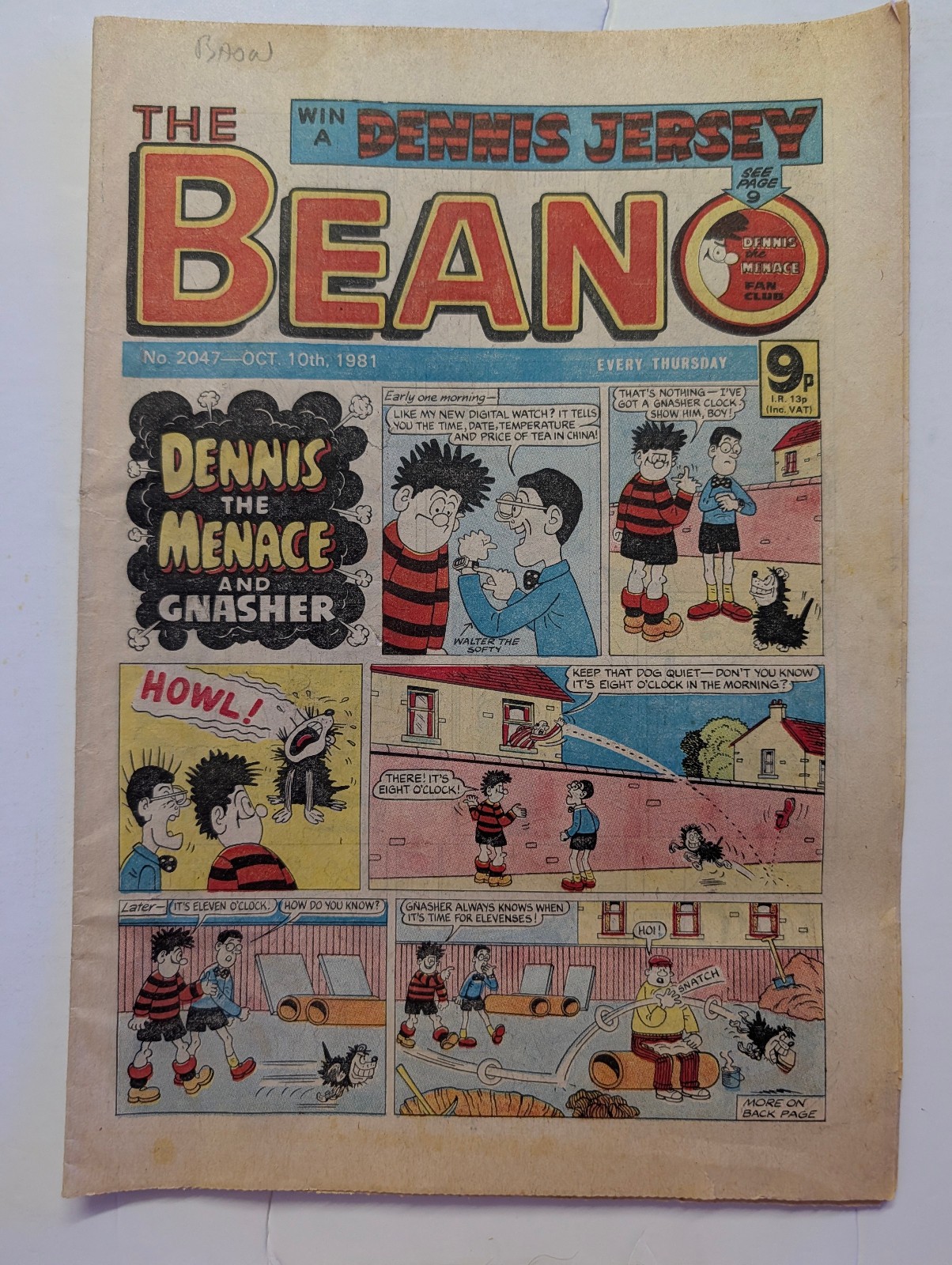 Beano Comic No 2047, October 10th 1981.