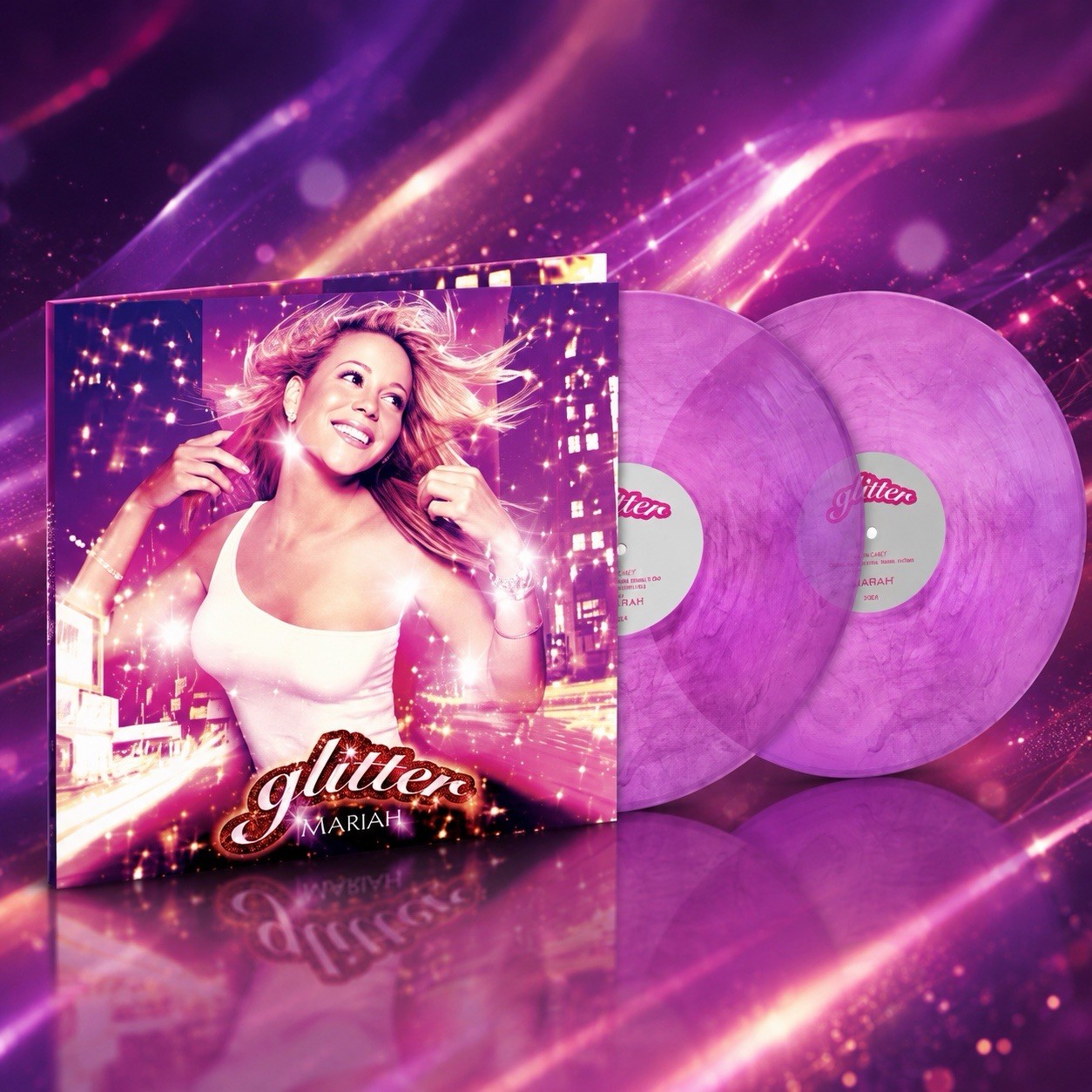 Mariah Carey Glitter 25th Anniversary Midnight Purple 2LP Vinyl New