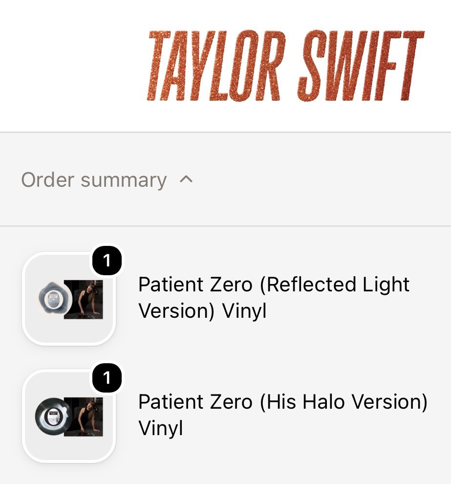 Taylor Swift Patient Zero Collector’s Edition 7” Vinyl Set *PREORDER*