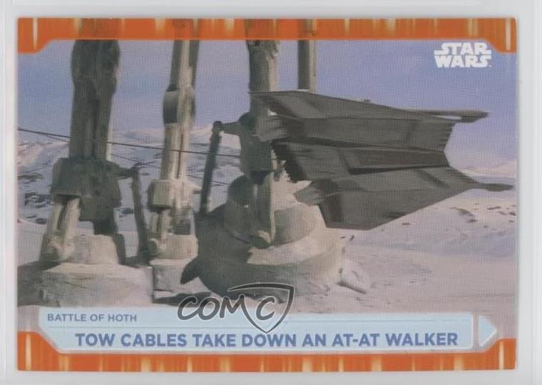 2021 Topps Star Wars Battle Plans Orange 41/50 AT-AT #74 2k3