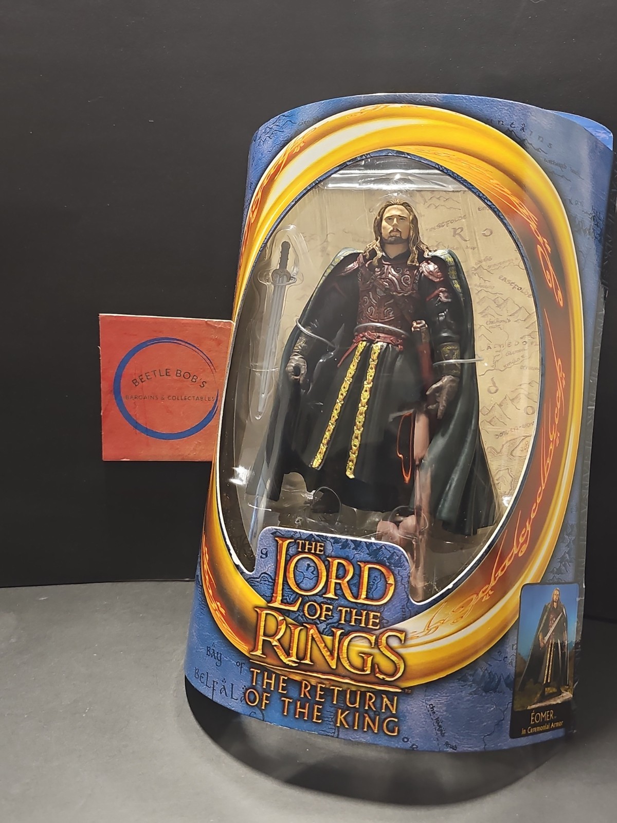 Modellino vintage 2003 Toy Biz Il Signore degli Anelli Eomer LOTR nuovo con scatola 