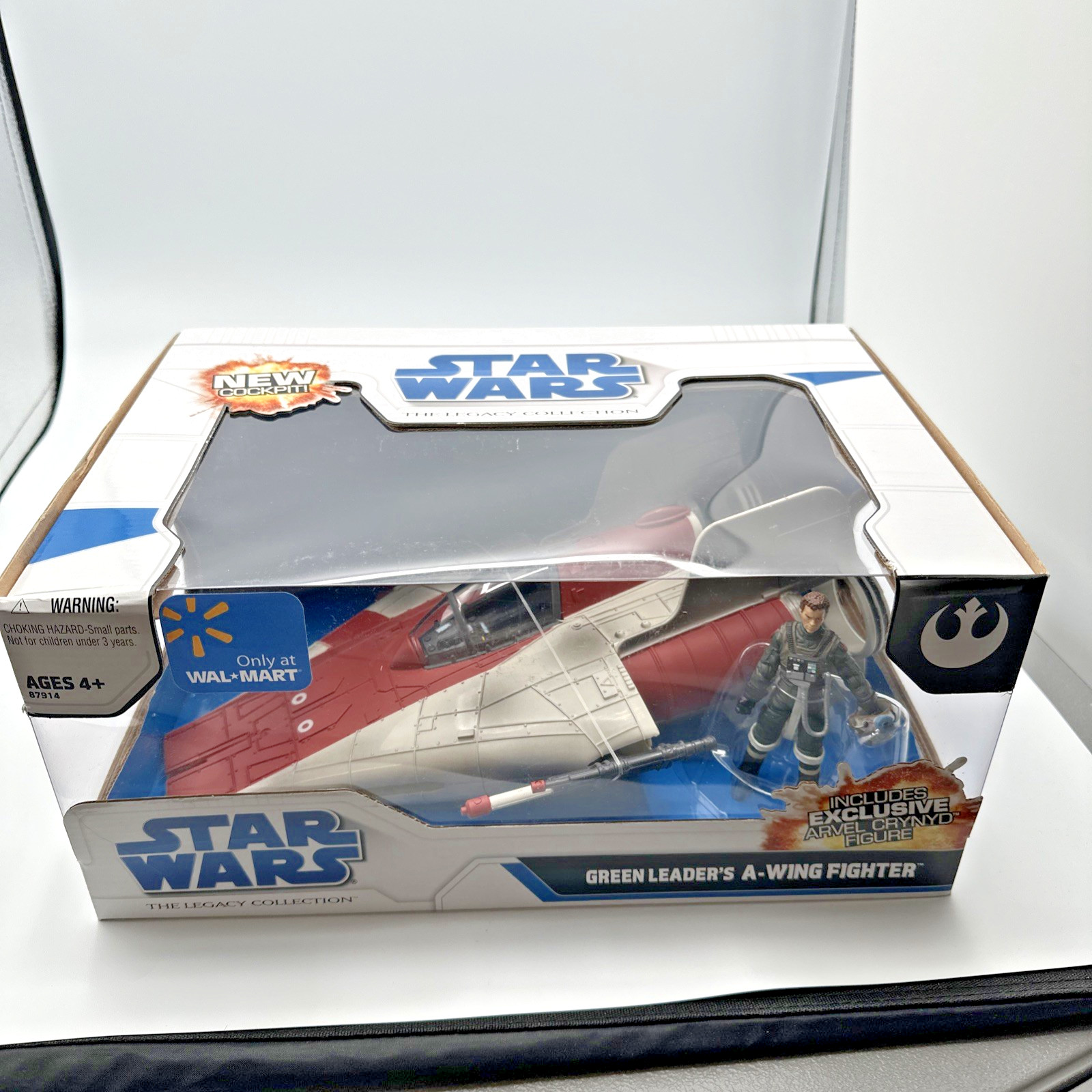 Star Wars Legacy Collection 3.75'' GREEN LEADER'S A-WING FIGHTER Walmart Exc New