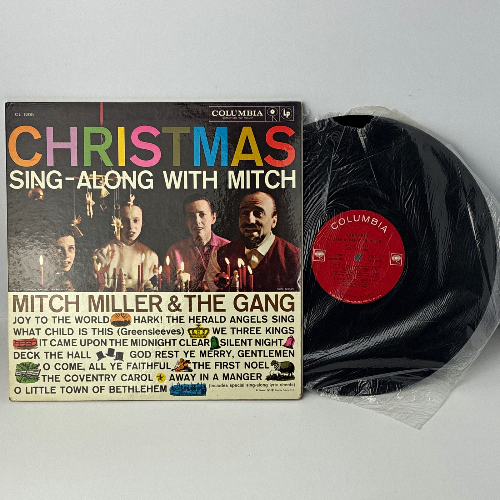 Mitch Miller & The Gang Christmas Sing-Along with Mitch LP CL 1205