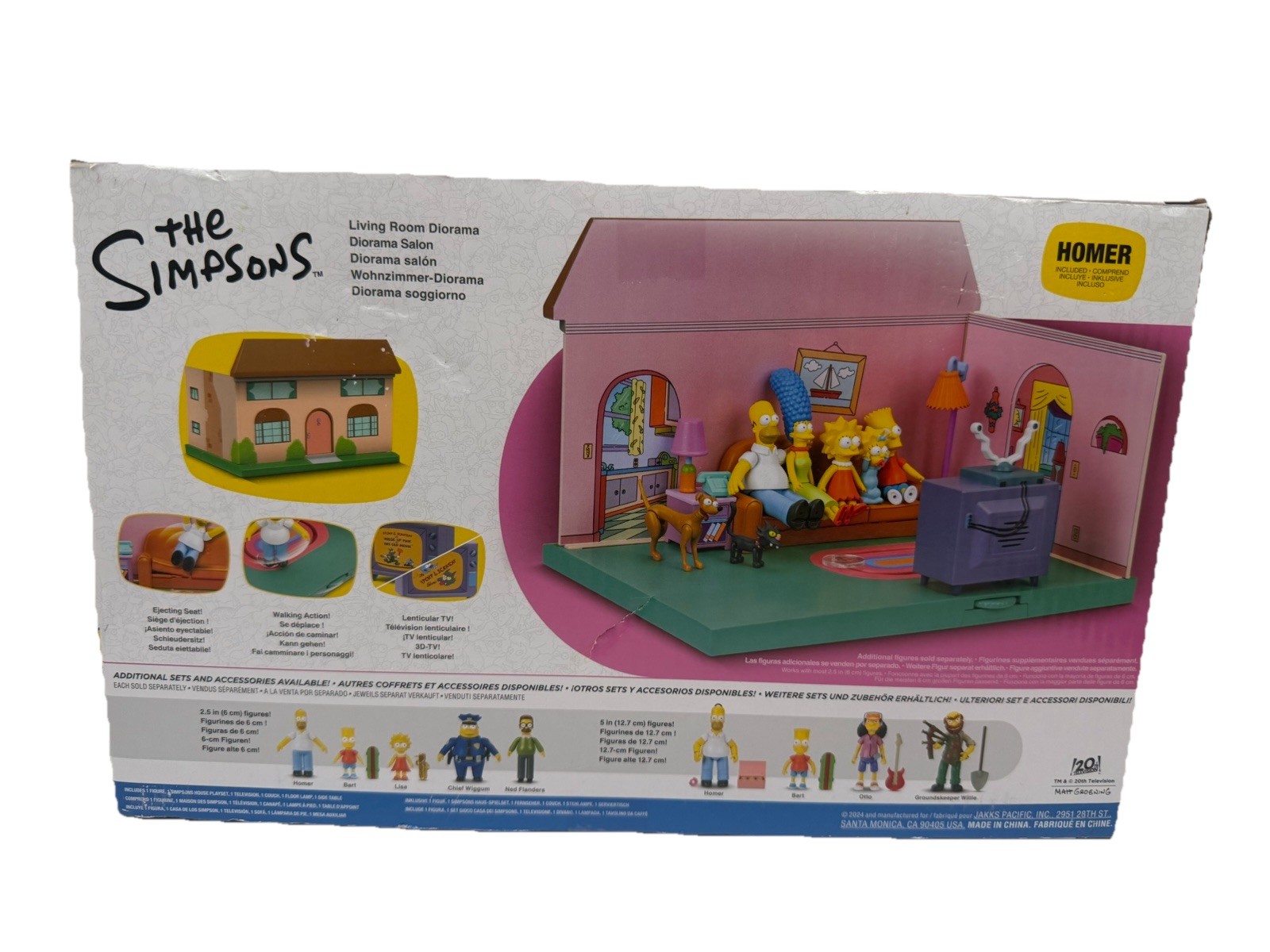 Diorama soggiorno I Simpson Playset incl. Homer Simpson Jakks Pacific