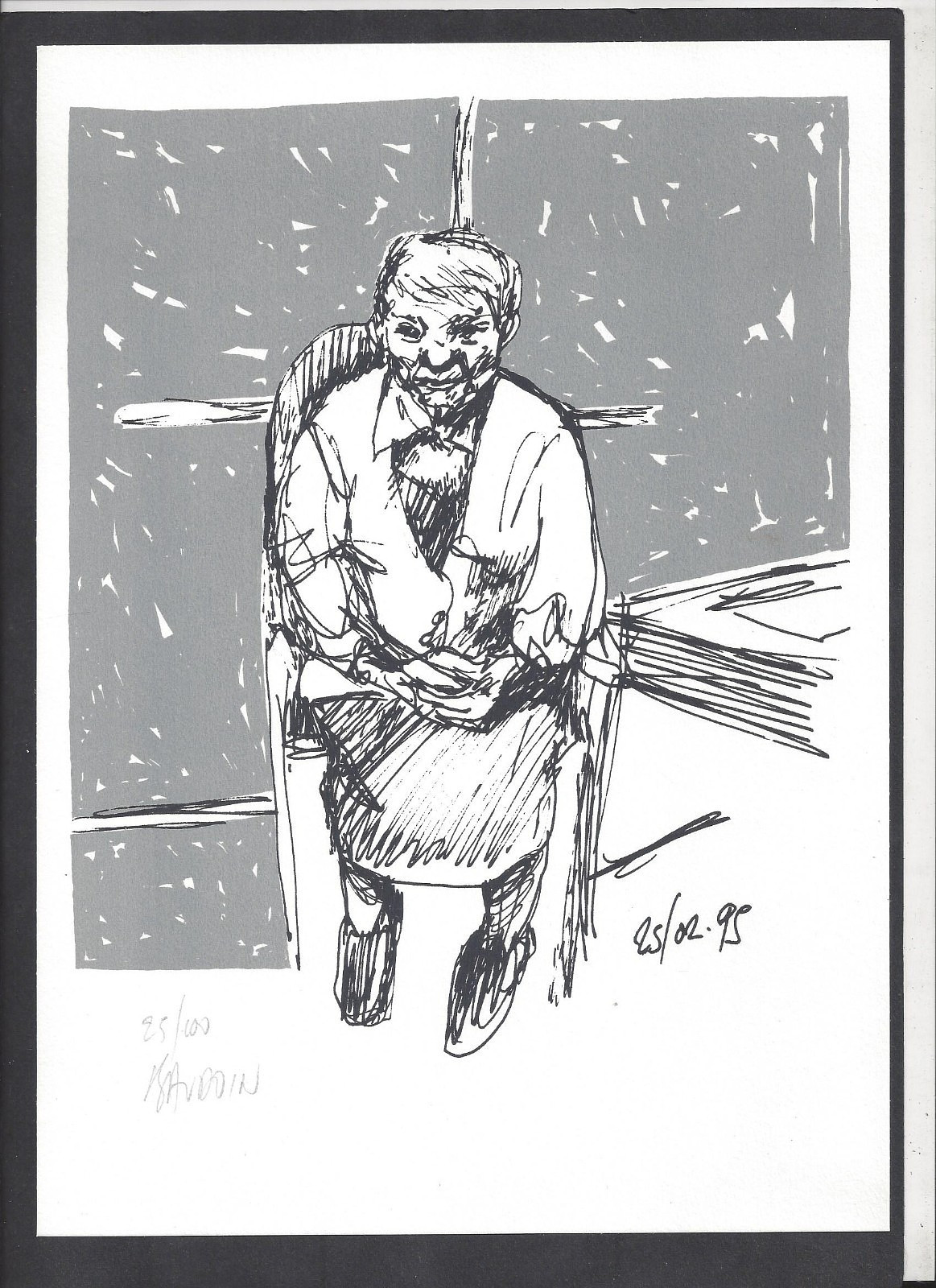 BAUDOIN (EDMOND) - ELOGE DE LA POUSSIERE (zigg) (SERIGRAPHIE N°/Signé) NEUF