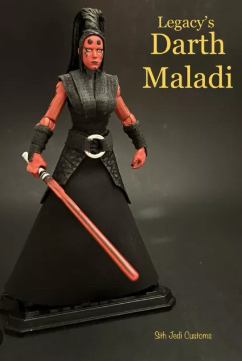 STAR WARS CUSTOM Legacy’s Darth Maladi 3.75 collezione vintage