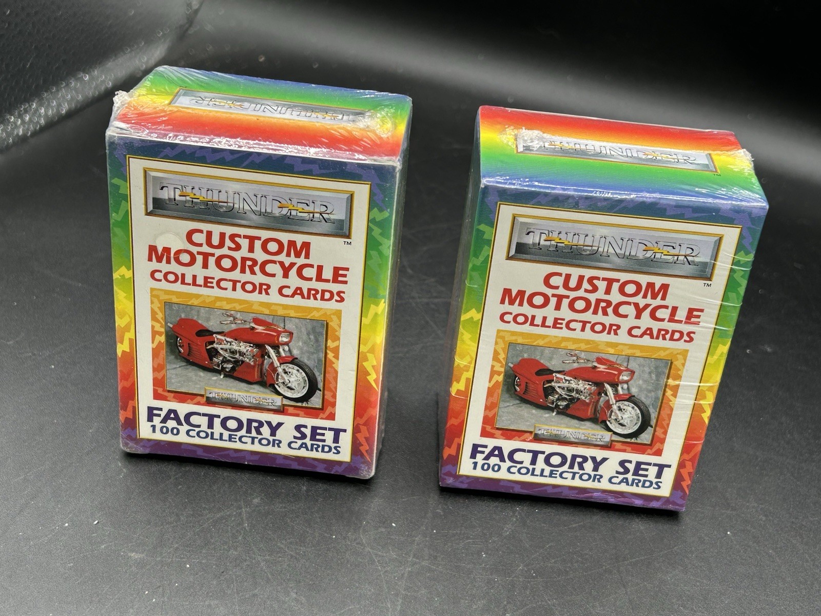 Thunder Custom Mororcycle Collector Cards 1993 Factory Base Card Set di 100 ciascuna