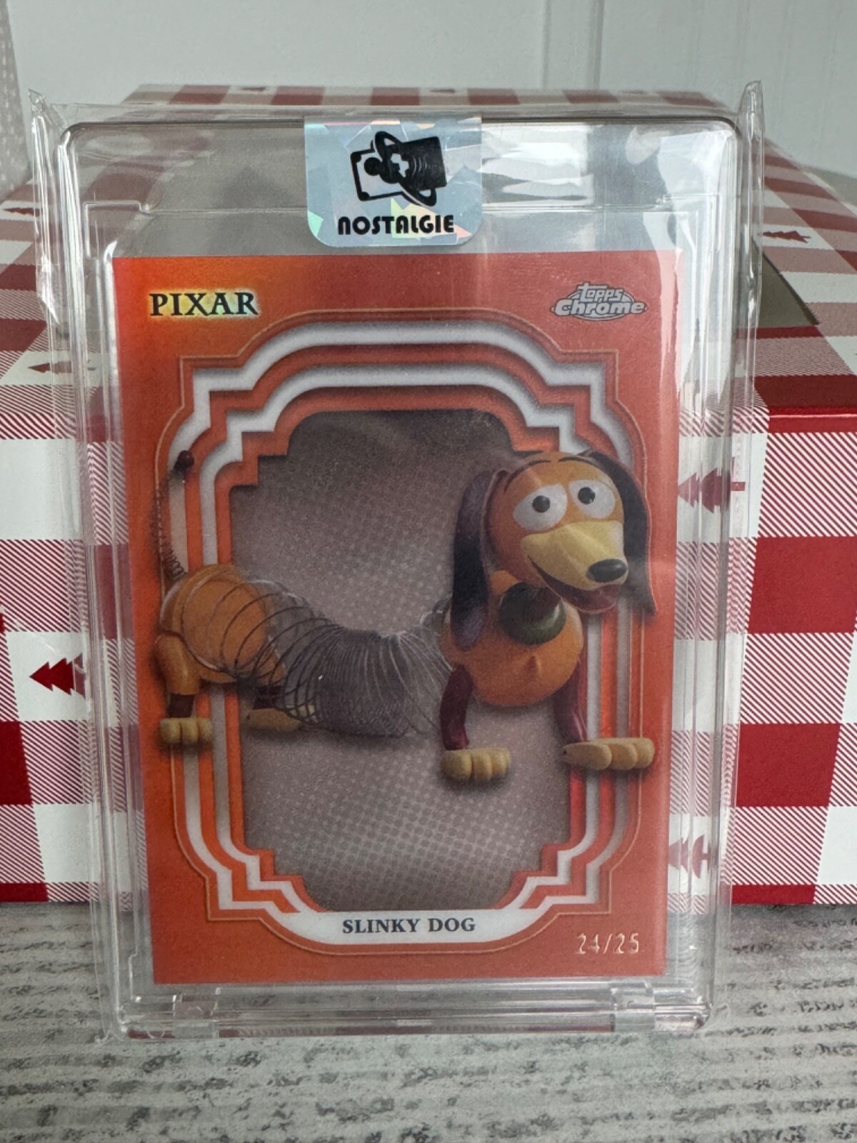 2024 Topps Chrome Disney - Slinky Dog - /25 Orange - Toy Story