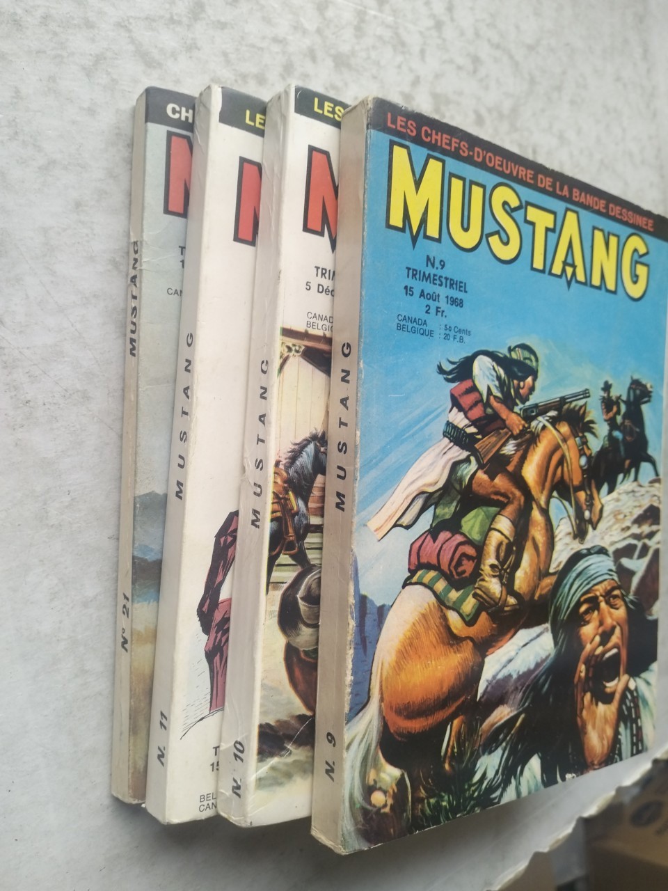 MUSTANG N.9-10-11-21 1968/69/71 - ALBI DA EDICOLA - IN FRANCESE (B11)