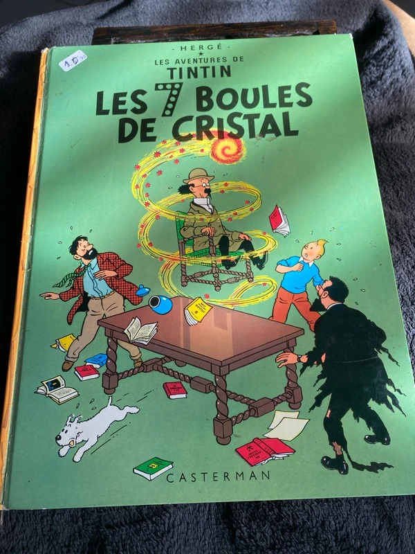 Ancienne bande dessinée tintin les 7 boules de cristal
