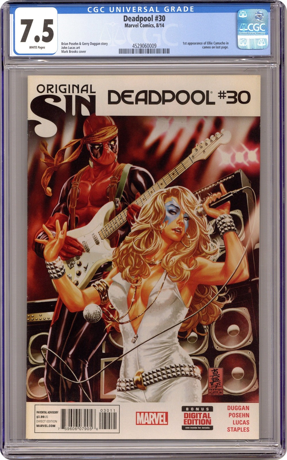 Deadpool #30A Brooks CGC 7.5 2014 4529060009
