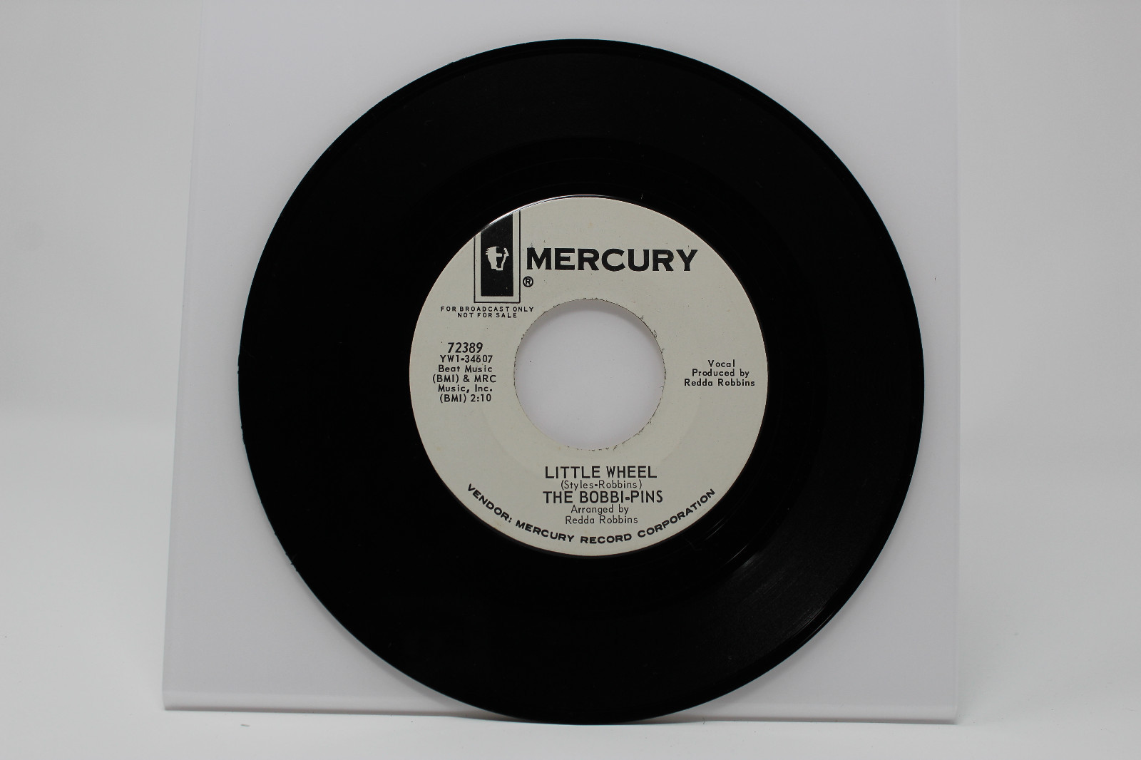 VTG Promo Mercury Record The BOBBI-PINS Sad Sad Girl & Little Wheel 72389