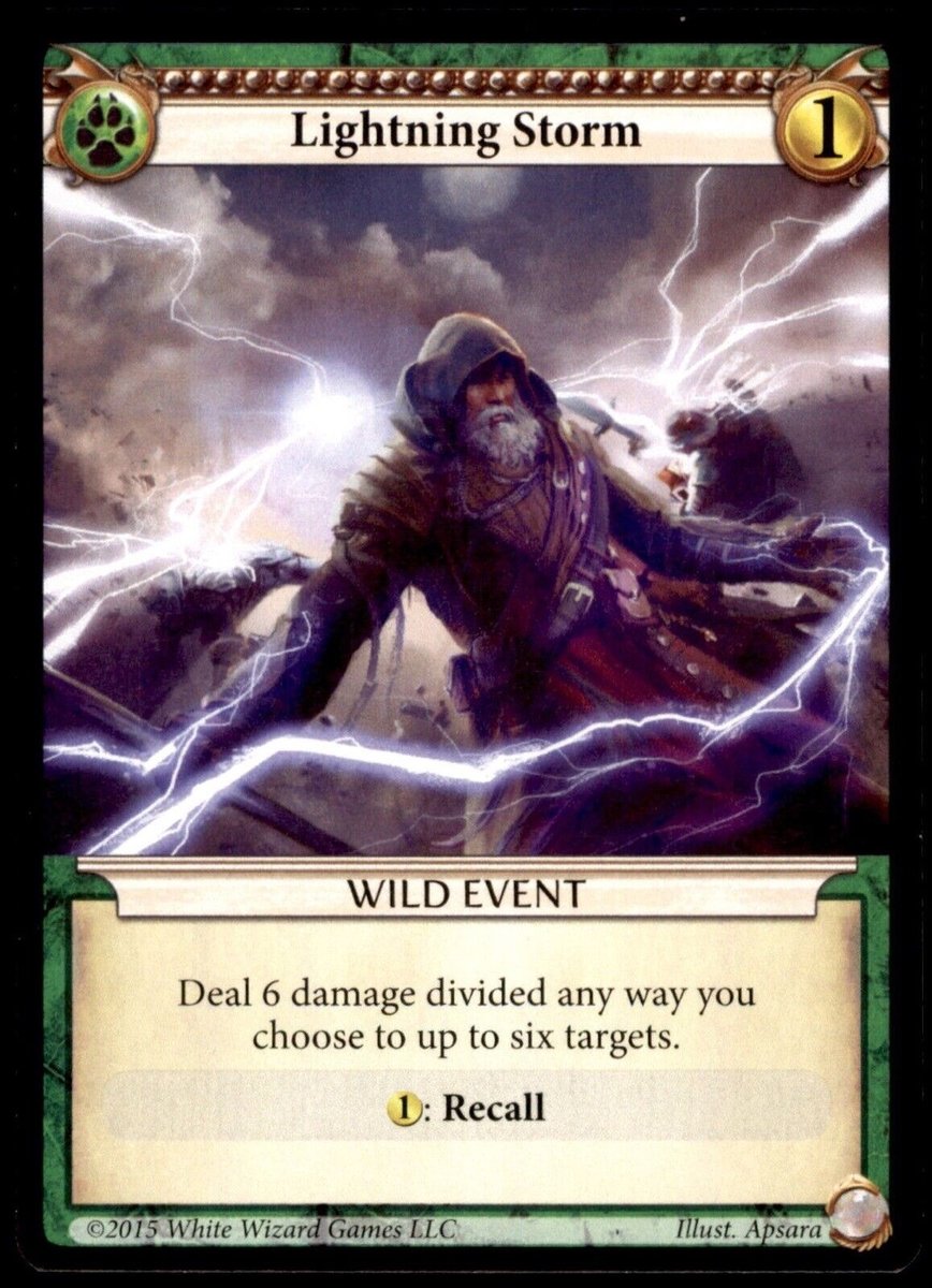 Lightning Storm Wild Event Epics Gioco di Carte 2015 White Wizard Games CCG