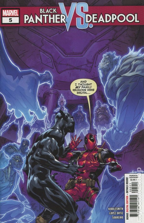 Black Panther vs. Deadpool #5A Benjamin FN/VF 7.0 2019 immagine stock