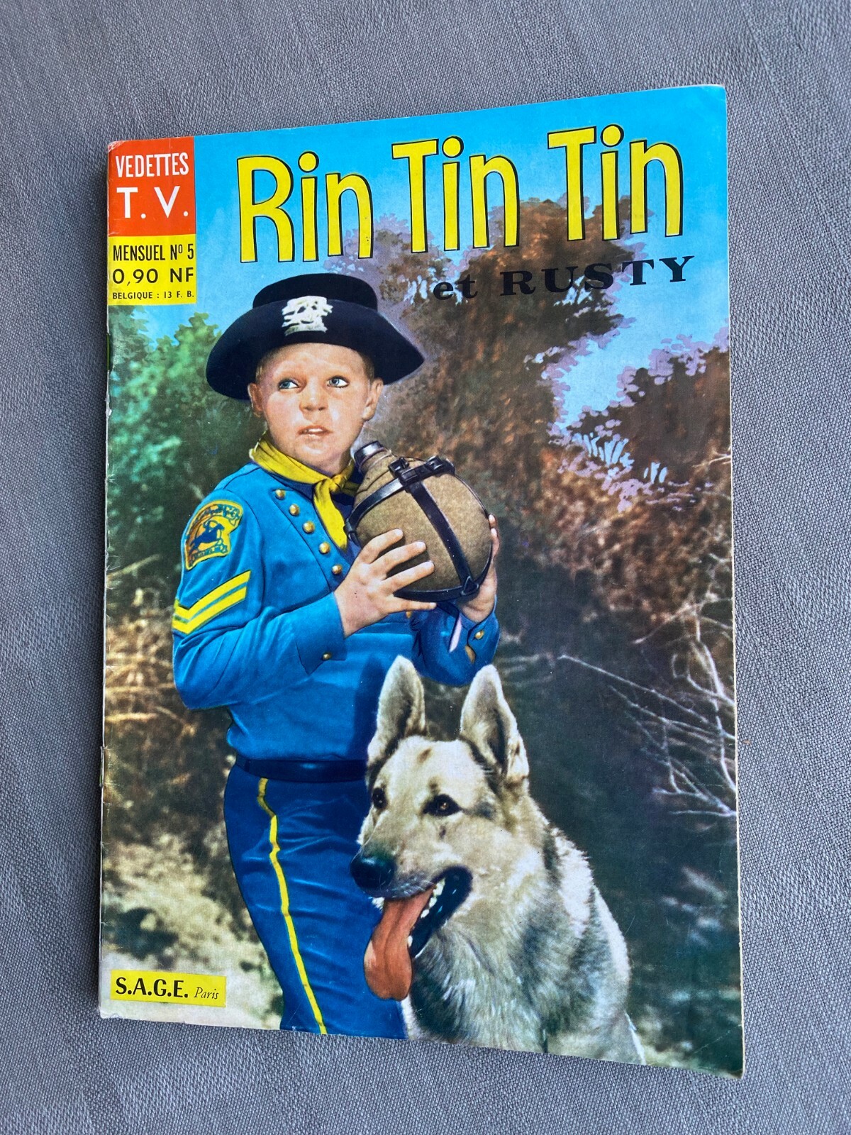 Rin Tin Tin N°5 1ª Serie Vedette TV Edizione SagEdition 1960 In Buone Condizioni