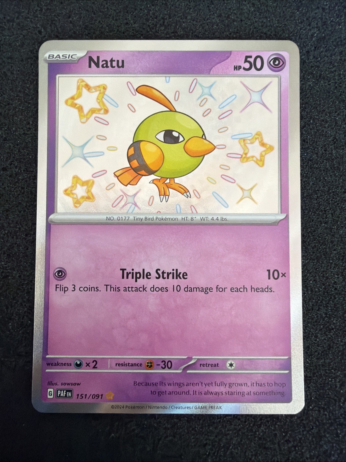 Natu 151/091 Baby Shiny Rara - Destino Paldeo - Pokemon TCG Near Mint
