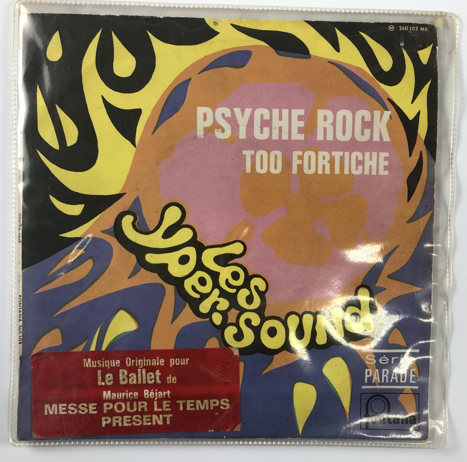 7'' Les Yper-Sound ‎– Too Fortiche / Psyché Rock - 1967 + Widmung Pierre Henry