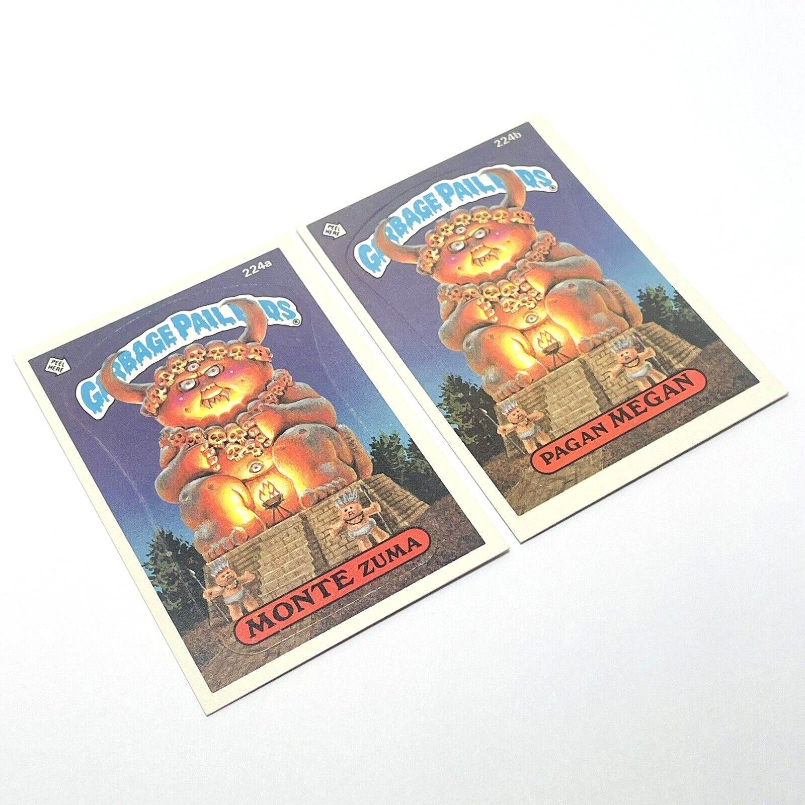 Adesivi 224a Monte Zuma e Pagan Megan 1986 GPK