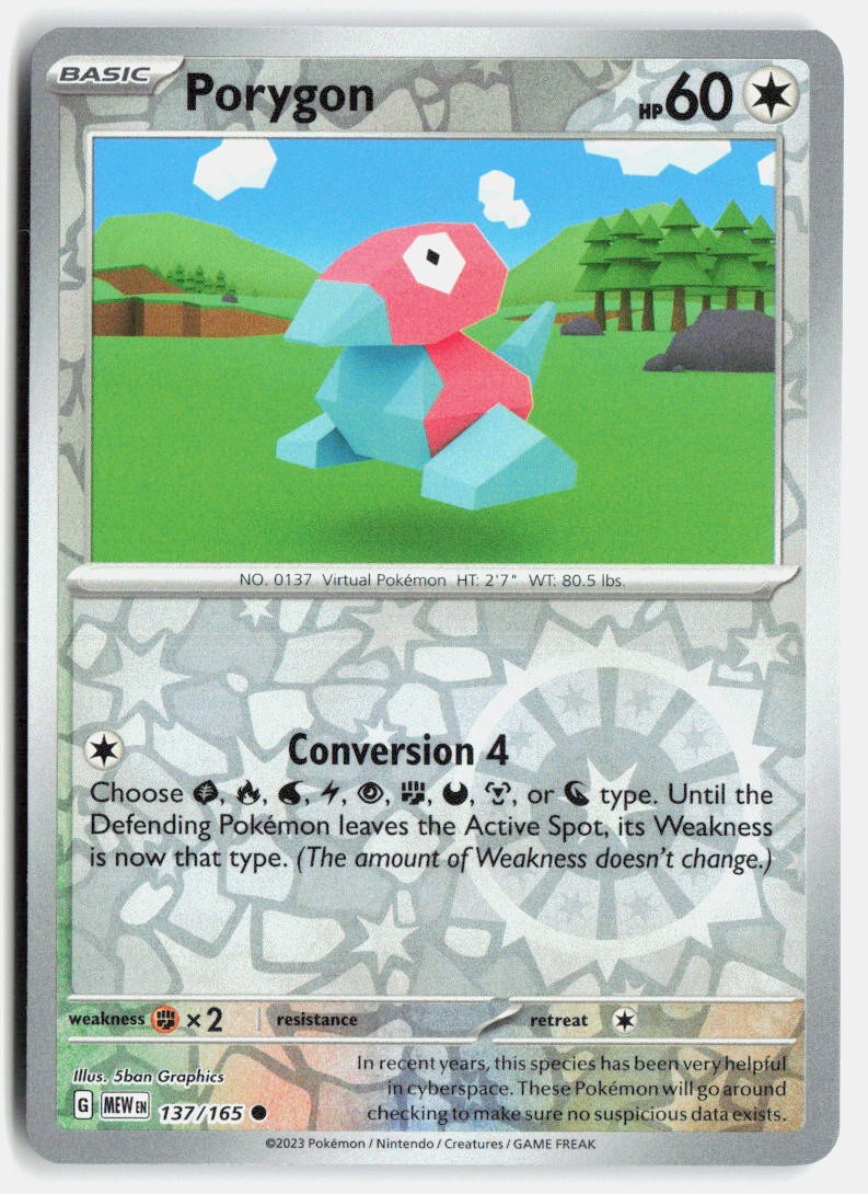 Porygon Common SV: Scarlet & Violet 151 137/165 quasi nuovo