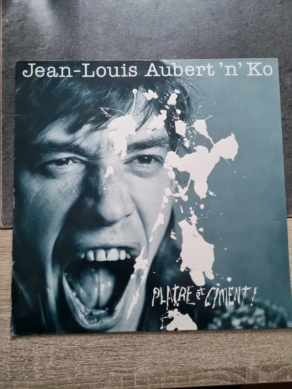 Vinyle 33tours LP jean Louis aubert plâtre et ciment