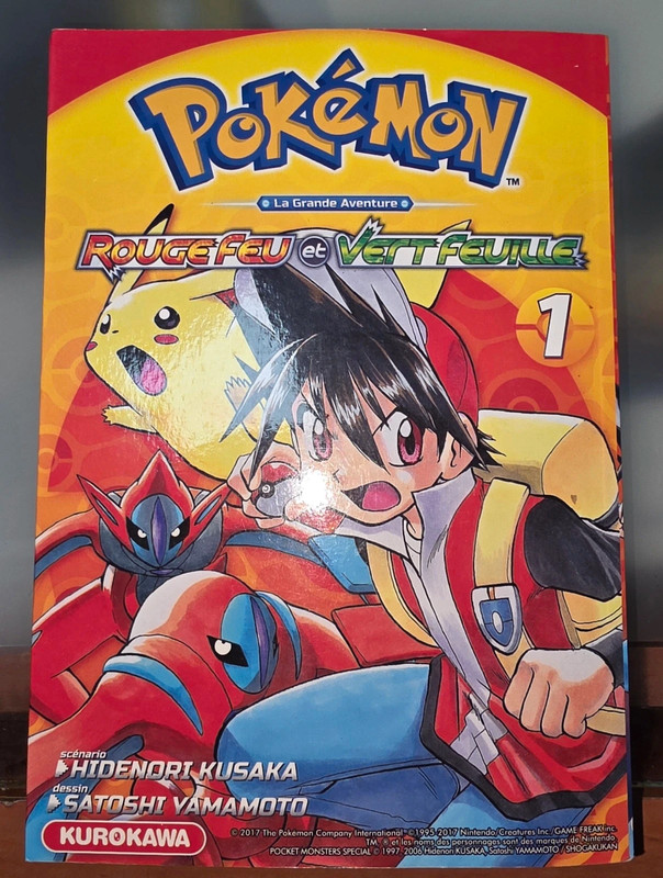 Manga Pokemon rouge feu et vert feuille nr1