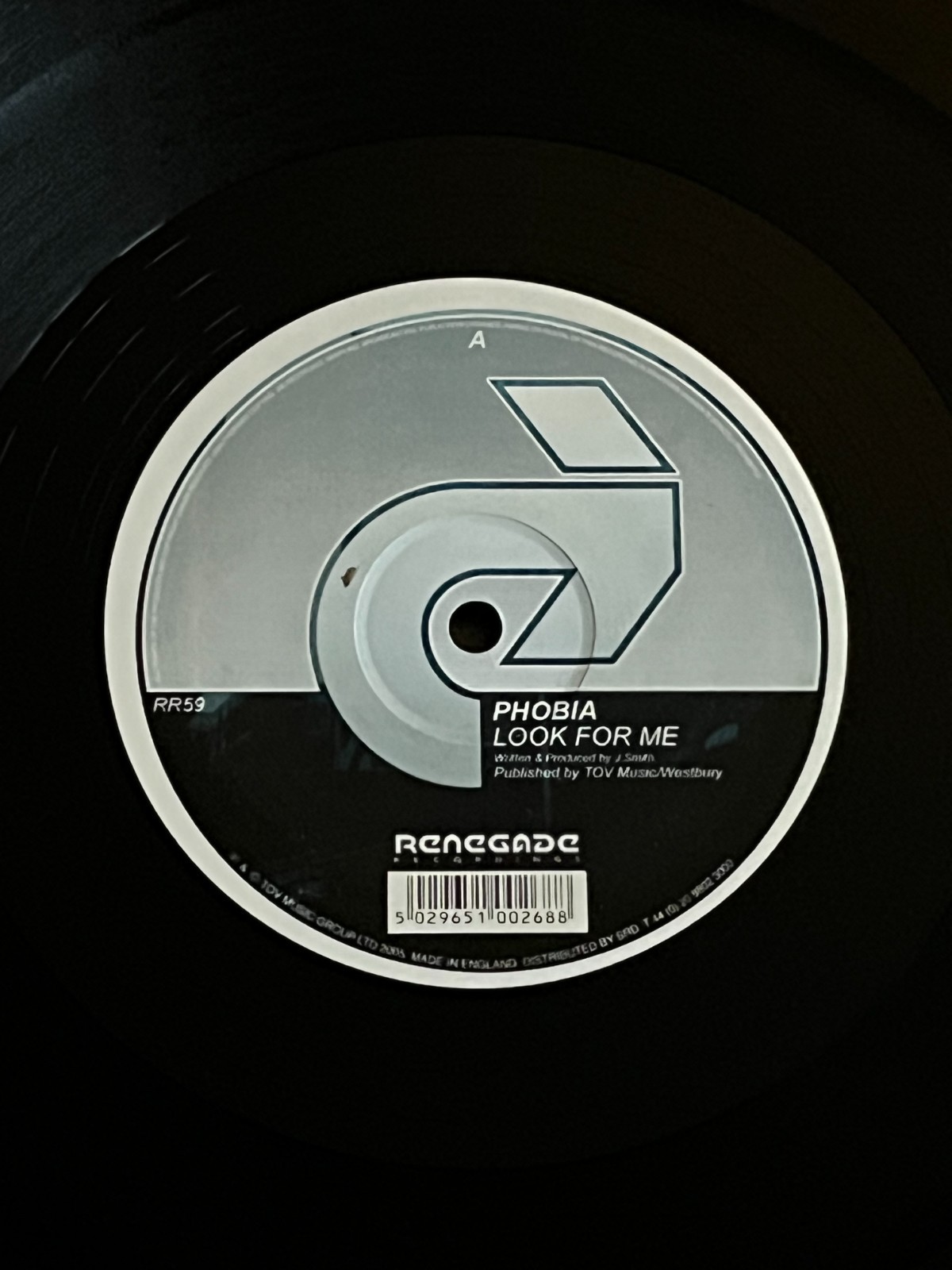 Phobia & Enjay – Look For Me / Understanding (12" Vinyl) DnB/Jungle RR59