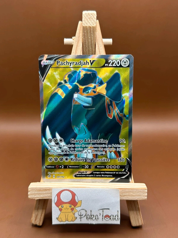 Carte pokémon Pachyradjah V - 187/192 2020