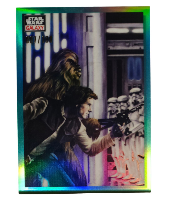 Topps Star Wars Galaxy #46 rifrattore acquatico Sneaking Around Danger / 199 Han Solo