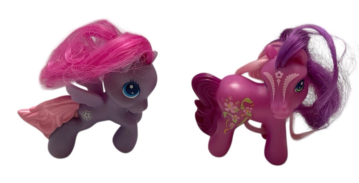 Lotto di 2 My Little Pony McDonalds G3 Cheerilee, allevamento di canzoni stellate