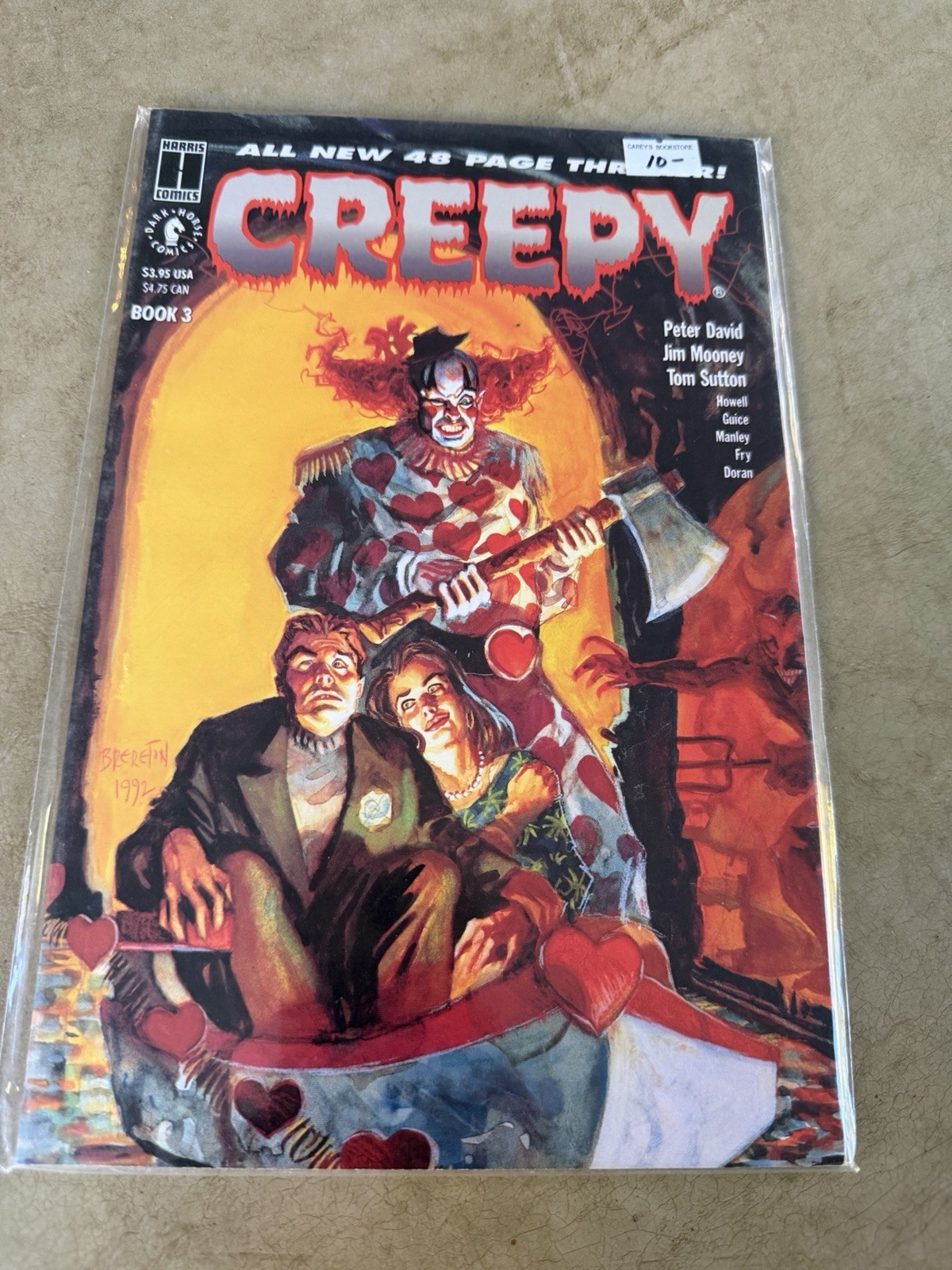 Creepy Book 3 Dark Horse Harris Comics 1992 Horror Thriller NUOVO QUASI NUOVO
