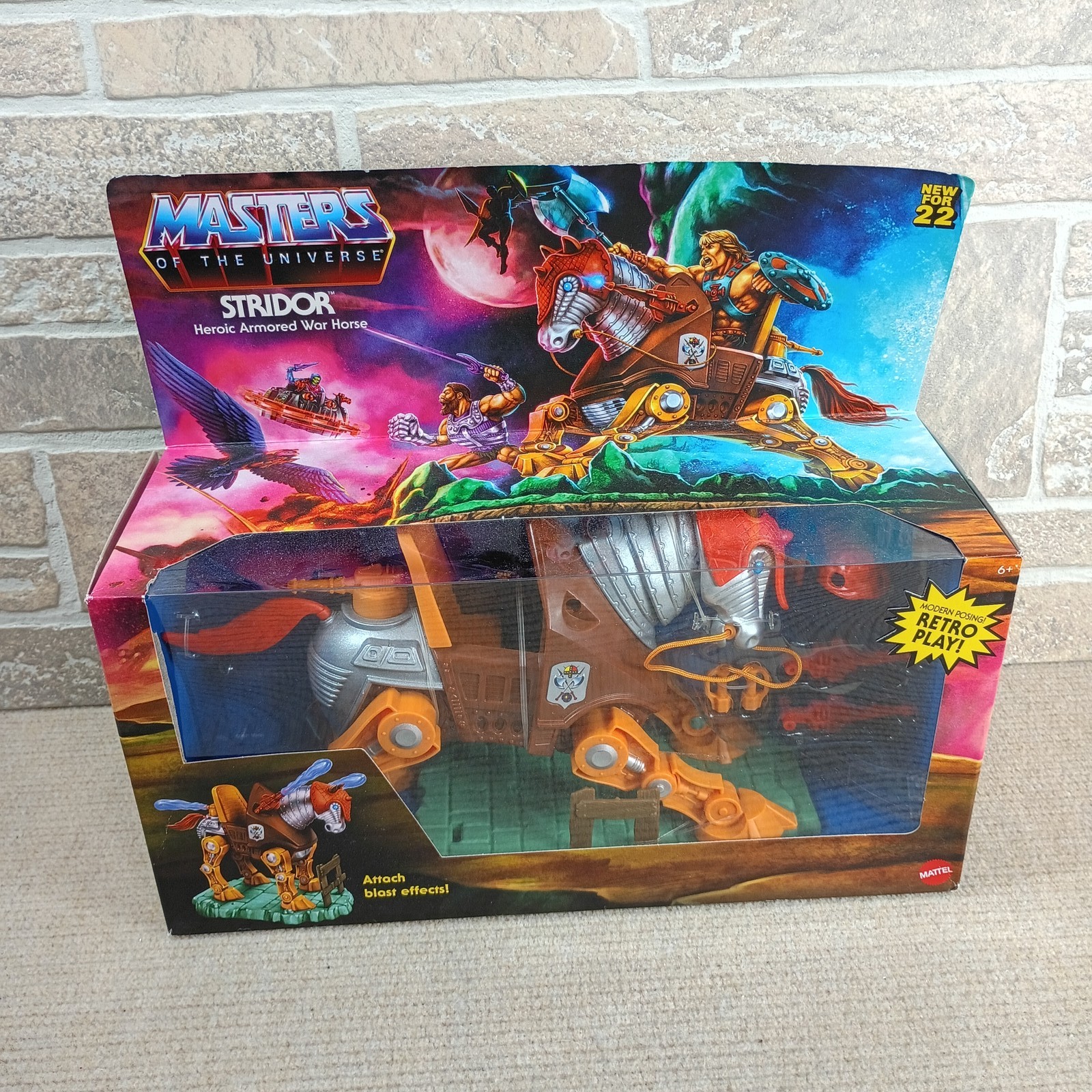 Masters of the Universe Origins Stridor Heroic Armored War Horse Mattel NEW