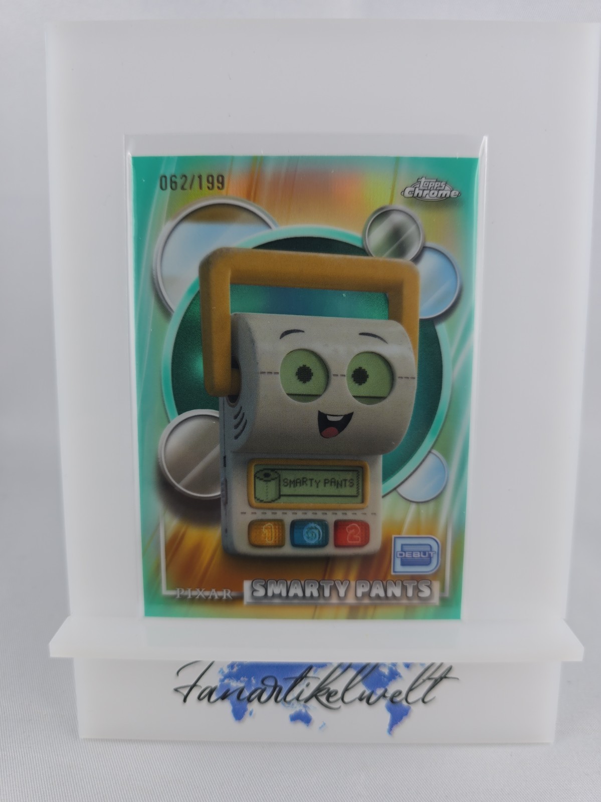 Smarty Pants 2026 Topps Chrome Disney Aqua Refractor #198 62/199