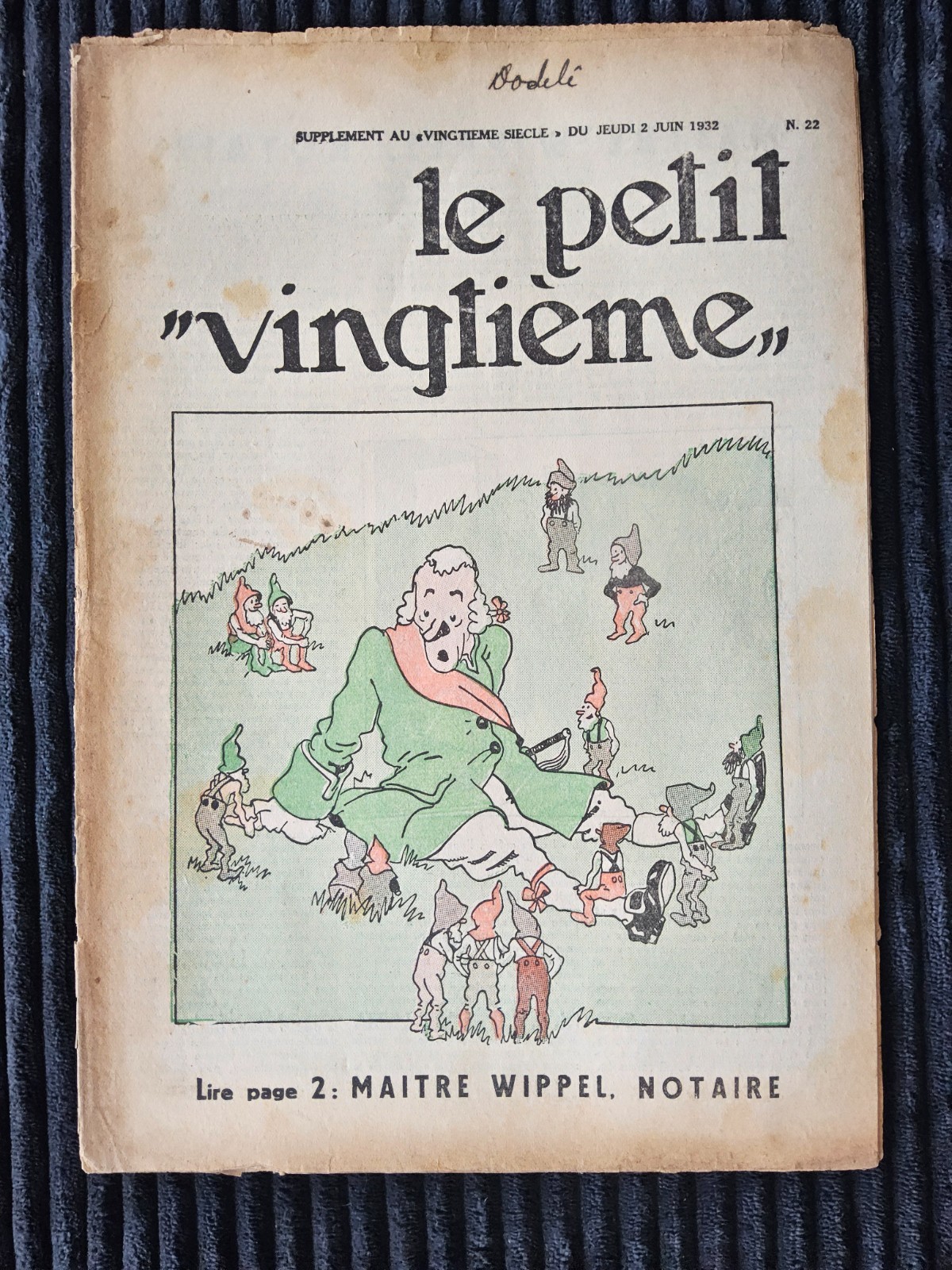 Tintin - Petit Vingtième - Numéro 22 de 1932 - Hergé - Amérique